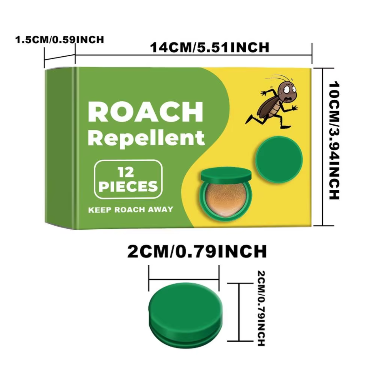 Roach Repellent | Coackroach Free Home Pods (PACK OF 3 SET {36 PCS})