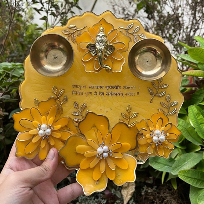 3D Flower Pooja Thali